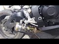 Two brothers full exhaust system on a cbr 1000