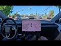 Timelapse of Tesla FSD 12.4.3 Ride with Machine #1