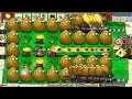 Plants vs Zombies - 1 Gatling Pea vs Tall Nut vs All Zombie