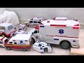 救急車のミニカー走る！緊急走行テスト！坂道走行です☆ Ambulance minicar runs in an emergency with sirens sounding!