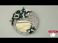 Diy Wall hanging mirror made with rope and lids,butterflies #youtube #diy #art💟💟💟