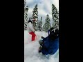 I found a Lady Stuck in the woods in Deep Snow Pow