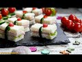 Easy appetizer recipes for parties. Finger food canapes, sandwiches and tartine