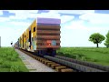 Minecraft CSX Train Splits in Half Animation