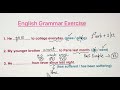 English Grammar Exercise