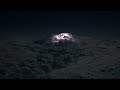 Pilots' view of a thunderstorm over the Atlantic Ocean