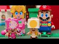 Lego Mario Enters Retro Nintendo Game | Bowser Trapped Toadette #legomario #legoluigi #nintendomario