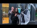 Craziest Moments She Fell Down. Grim Reaper Prank