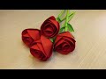 How To Make Easy And Realistic Paper Rose Flower- Origami / For Valentines Day / Mothers Day