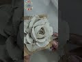 How to make Sculpture painting. Basic techniques of making rose with sculpture paste.