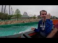 LAUNCHED LOG FLUME: Catapult Falls, Intamin Water Ride, SeaWorld San Antonio