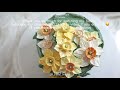 Best Daffodil piping technique, Buttercream flower tutorial_spring cake design, 버터크림 수선화, 봄케익만들기