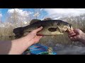 LARGEMOUTH BASS on the spinnerbait. Thought I snagged but caught a new PB!!!