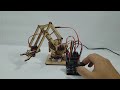 Arduino DIY MeArm 4DOF Wooden Robotics Robot Arm Kit + SG90 / MG90s Servo Motor