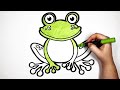 How to Draw a Frog For Kids And Toddlers