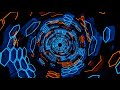 VJ LOOP NEON Bokeh Blue Orange Metallic Sci-Fi Abstract Background Video RGB Gaming Light