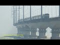 Risky Train Crossing on Bangabandhu Bridge -Bangladesh। Banalata Express Passing Bangabandhu Bridge