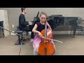 Allegro from B. Marcello Cello Sonata in E minor, Op. 1, No 2 - Performed by Zoe Mailhe Wang