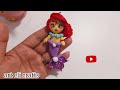 Learning how to make a doll/little mermaid/how to make a mermaid with clay dough