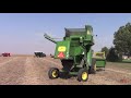 John Deere 55 EB Combine Harvesting Soybeans