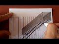 Amazing 3d!How to draw 3d art on paper for beginners optical illusion