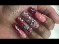 LONG TAPERED SQUARE NAILS| ACRYLIC APPLICATION|WATCH ME WORK