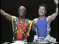 Hayashi-Mamady duo. Grandmasters Mamady Keita (djembeföla) and Eitetsu Hayashi (taiko soloist)