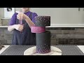 BOLD Abstract Architectural Optical Illusion Cake | NEW EDIBLE GLITTER DRIP | Modern Cake Design