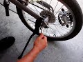 Bike E rear wheel removal