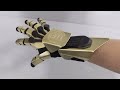 Cyber Armor Glove - Gold Brass Variant