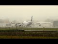 4k footage II 747-400ERF Foggy Landing