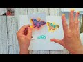 FB Replay Sketched Butterflies, Simply Zinnia,Flowers of Beauty Water Stamping