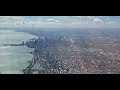 Landing at O'hare International Airport Chicago