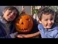 Easy Halloween Pumpkin Carving Ideas for Beginners || Our first Halloween Pumpkin Carving