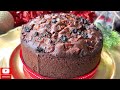 EGGLESS CHRISTMAS CAKE - NO RUM, EGGS, MAIDA OR SUGAR |CAKE RECIPE FOR CHRISTMAS |FRUIT AND NUT CAKE