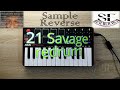 21 Savage - redrum (instrumental piano remake)