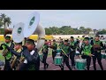 Halcones Verdes Marching Band tocando 
