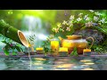 Relaxing music Relieves stress, Anxiety and Depression🌿Bamboo Water Fountain and Piano Music