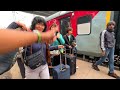 South Koreans in India trying Samosa and enjoying Train Journeys || Marudhar express Journey