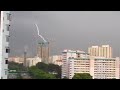 Lightning strikes in Singapore