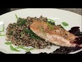 Salmon with EASY Blueberry Wine Sauce Recipe