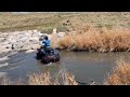 can-am 850 playing around in Creek by the house