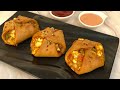 Tandoori Paneer Parcels without Yeast, गेहूं के आटे से बिना यीस्ट ना ओवन बनाएं  Zingy Paneer Parcel