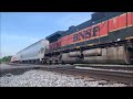 NS 154 Flies Out Of Charlotte With Solid BNSF Lashup Including Two H1 Dash 9's!