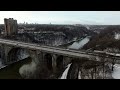 Winter Waterfall in New York - 4k Drone Footage