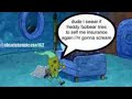 Freddy Fazbear tries to sell Spongebob insurance