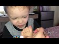 My Son Smelling & Reacting to his Stinky Feet. 😂  #MomLife