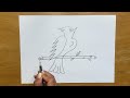 How to draw a bird from number 23.easy step by step
