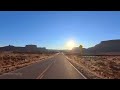 Scenic Byway 128 Sunset Drive to Moab, Utah 4K - Golden Hour