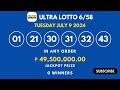 Lotto Result Today 9pm July 9 2024 | PCSO Complete